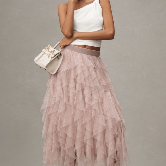 Anthropologie Cheri ruffled tiered skirt - Picture 1 of 6